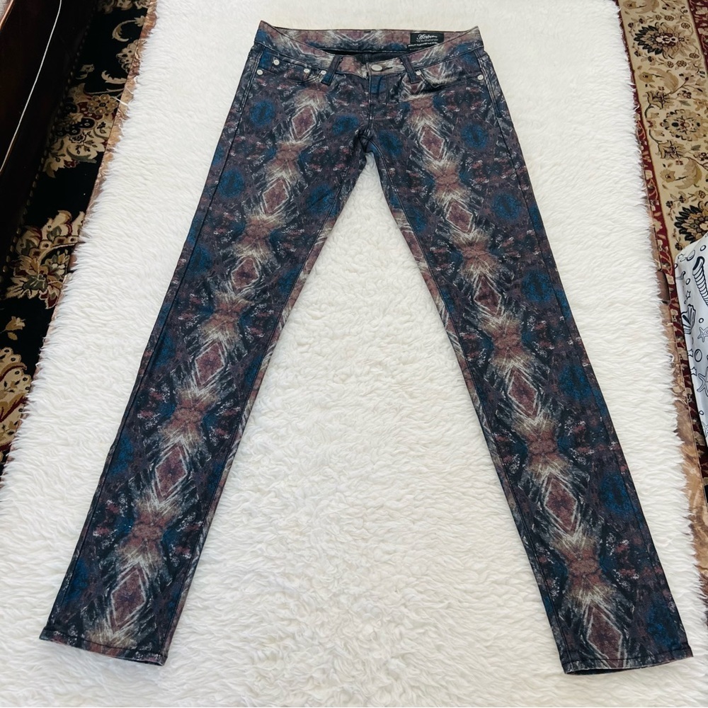 Azul Moussy Multicolored design Skinny Stretchy Black Jeans Size 26